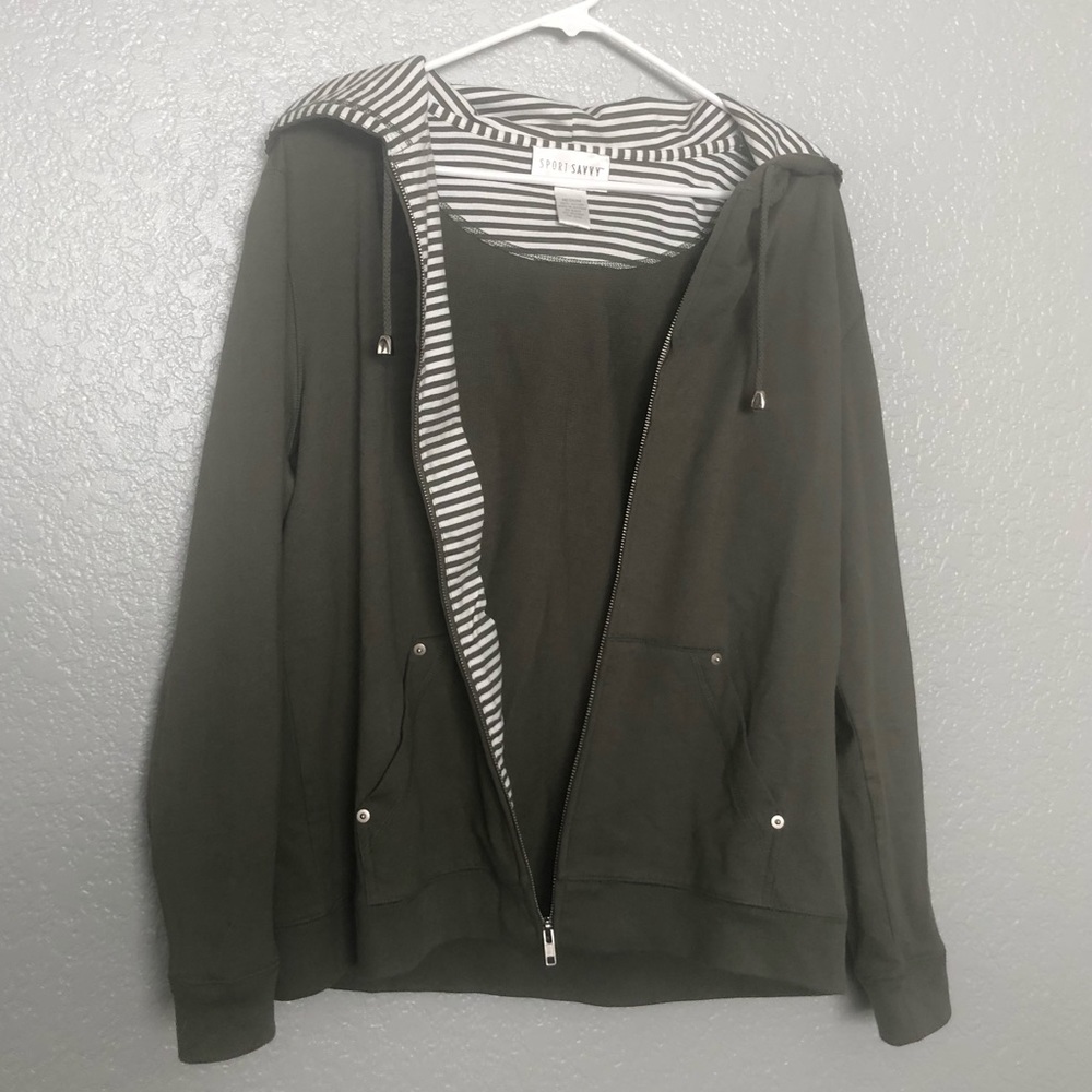 Zip-Up Hoodie by Sport Savvy